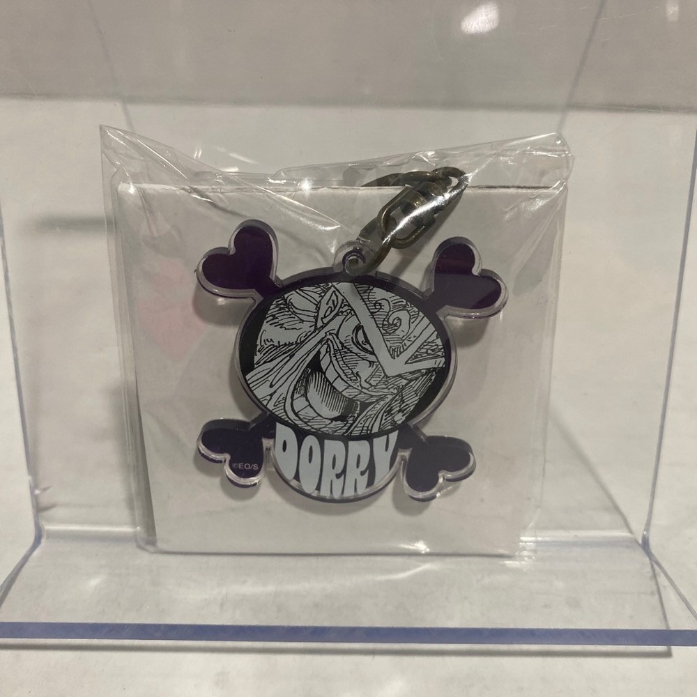 One Piece Acrylic Keychain Adventures in Elbaf Dorry Purple White